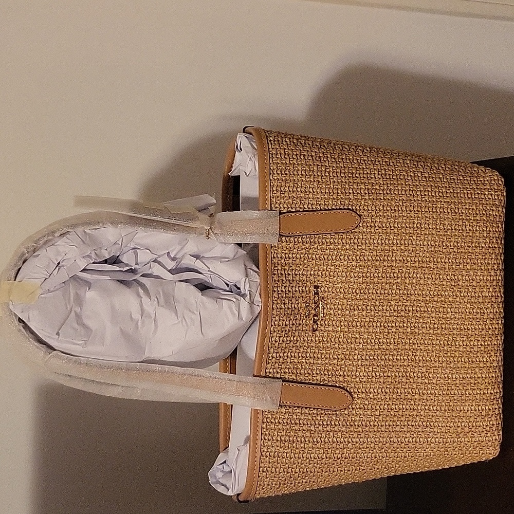 Straw MINI Coach bag